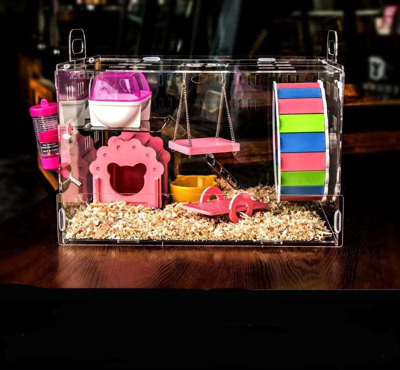 Manufacture Transparent Acrylic Hamster Cage