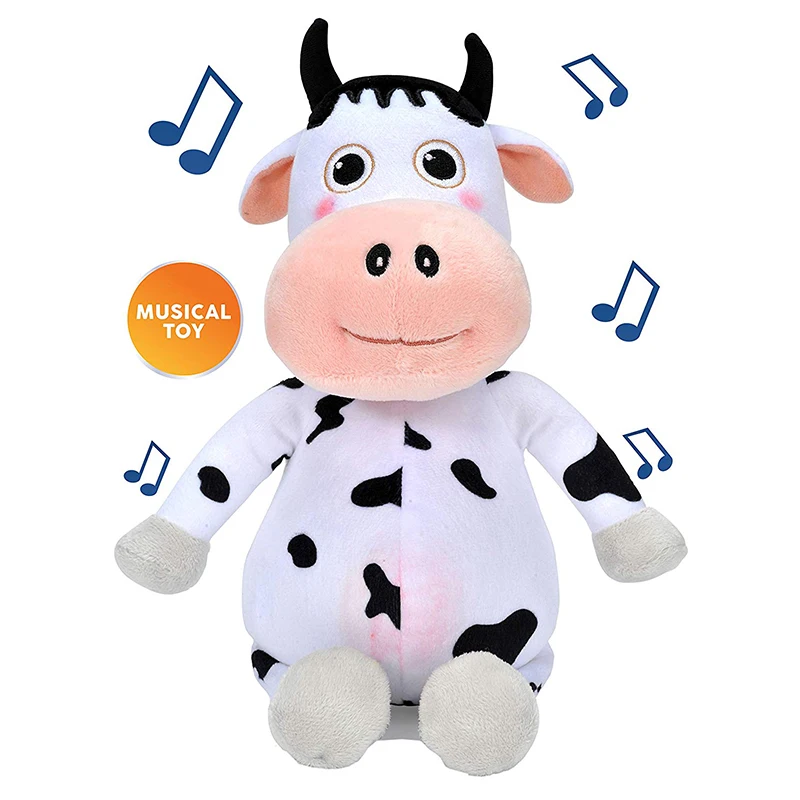 Custom Stuffed Animal Doll Little Baby Bum Musical Cow Daisy Plush Toy
