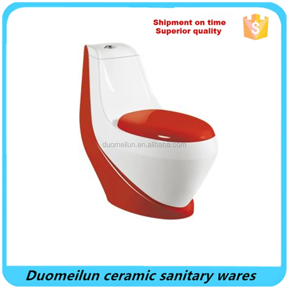 Bathroom Sanitary Ware Water Closet/Ceramic Washdown Color WC One Piece Toilet Bowl