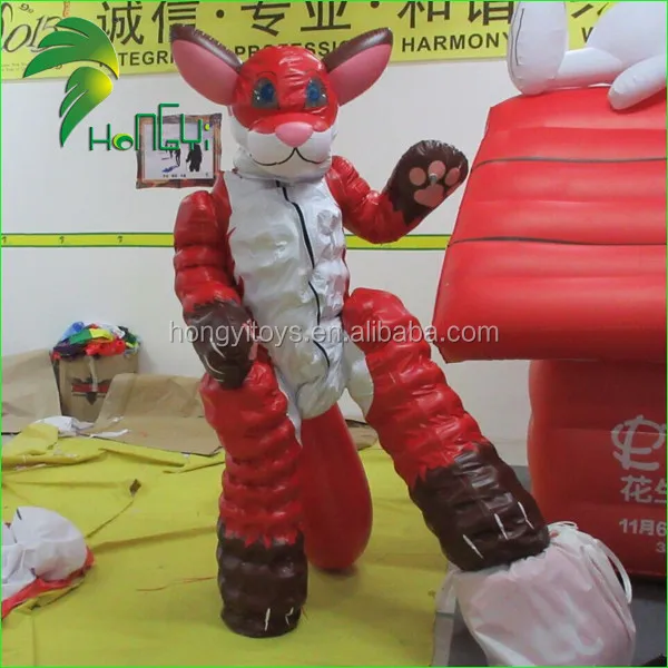 Customized Inflatable Vixen Suit / Inflatable Animal Mascot Fox Costume Toys / Inflatable Fox Costume for Decorations