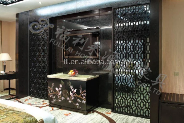 Foshan modern design hotel bedroom furniture set (FLL-N005)