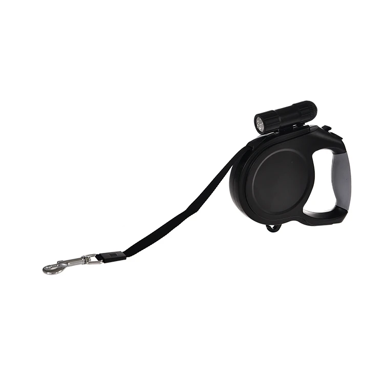 Смарт-Водонепроницаемый оптовая пользовательские нейлон выдвижной поводок собаки с мигающий свет