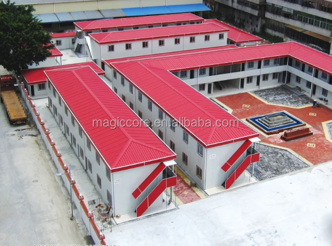 Prefabricated Modular Low Cost Prefab House design for labor camp