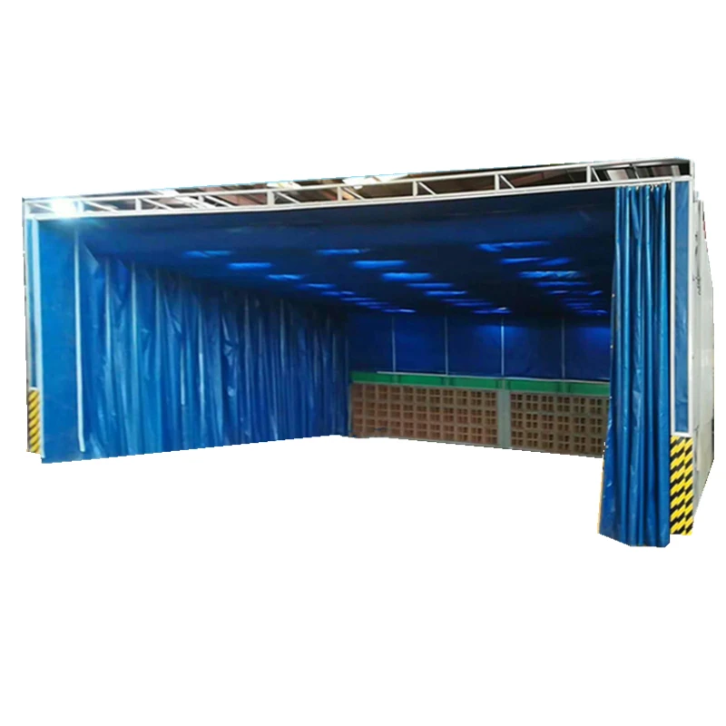 Mobile Telescopic Folding Track Spray Booth for Mechanical Car Furniture