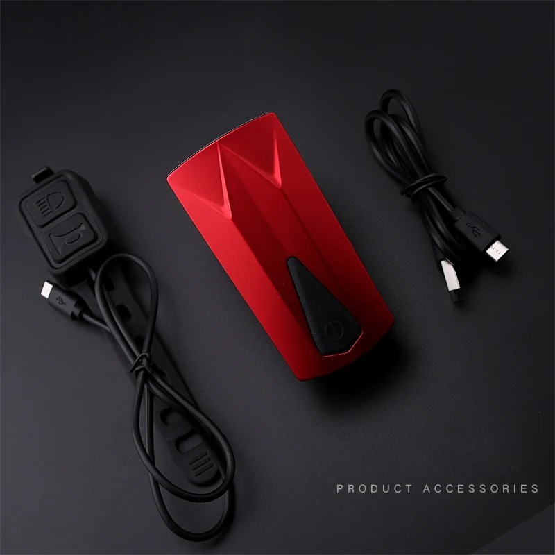 120DB Электрический гудок гов наружной сигнализации динамик USB Перезаряжаемый Водонепроницаемый светодиодный велосипед передний свет велосипеда