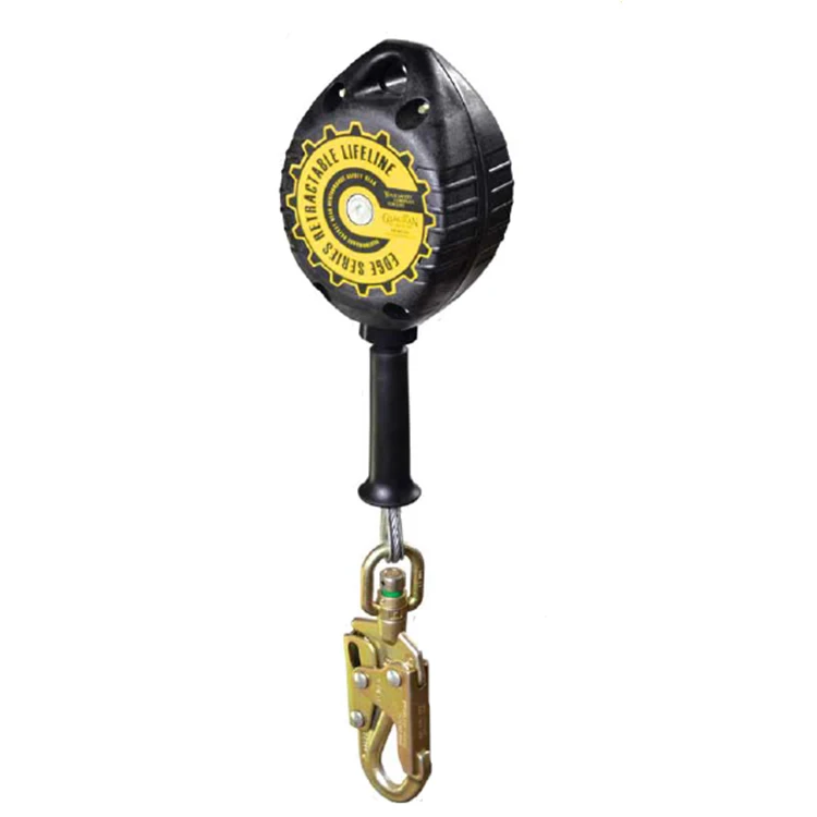 Industrial wire rope retractable safety lifeline