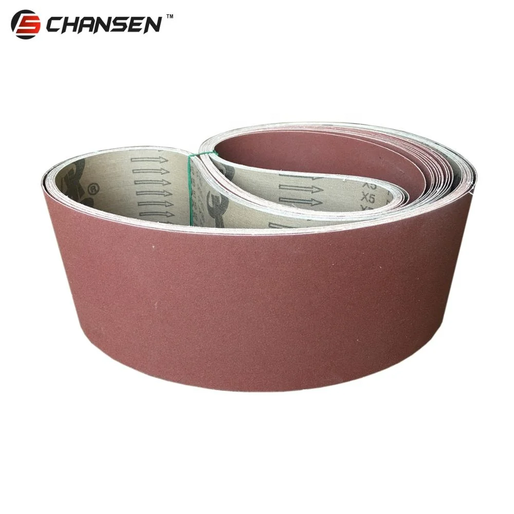 Товар #699 6 дюймов ширина 99 дюймов Длина ленточная шлифовальная лента из оксида алюминия для древесного ленточного шлифовального станка
