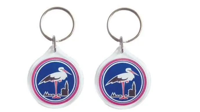 T shirt clothes shaped acrylic keychain