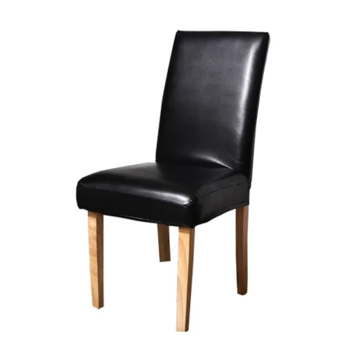 2019 Home Restaurant Dining Chair Cover Backrest Cushion  Waterproof, oil-proof and dust-proof PU Leather Elastic Chair Cover