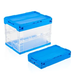 Transparent foldable lego and cloth container storage box