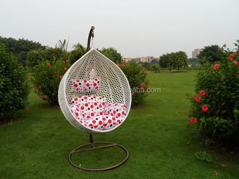 
Modern PE wicker/rattan outdoor garden hanging egg chair 