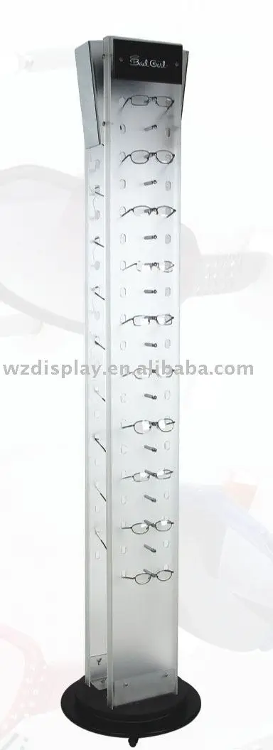 acrylic sunglasses display rack ;floor eyeglasses display stand;revolving eyewear display rack