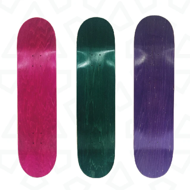 
Pro Quality 100% 7 Plies Canadian Maple Blank Skateboard Decks in Various Size Colors and Concaves 