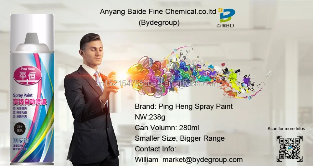
aerosol spray paint with good cover ability bigger cover range 