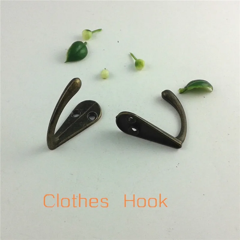 Antique bronze zinc alloy small single clasp for coat hotel coat hook