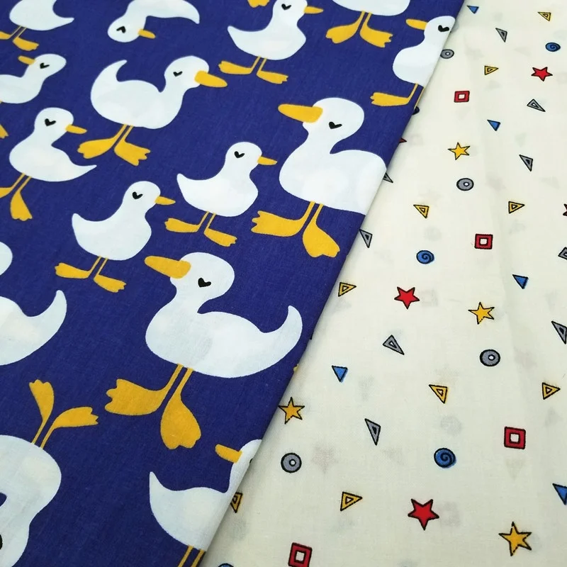 100% Cotton Cartoon Duck Twill Fabric Sewing Materials for Kids Cotton Fabric Combination
