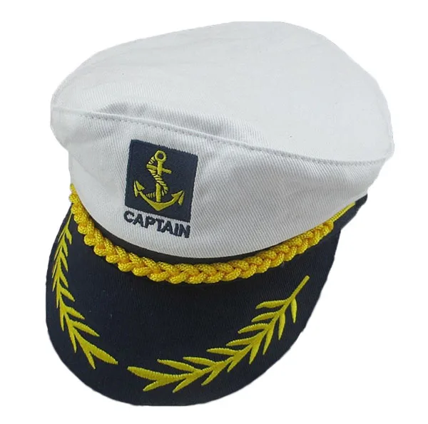 Custom White Captain Sailor Hat For Sale