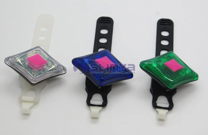3528 SMD Bike LED Rear Light Diamond Shape Bike USB LED Safety Light Diamond Bicycle Tail Lamp
