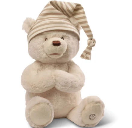 Stuffed Prayer angel sleeping bear for baby