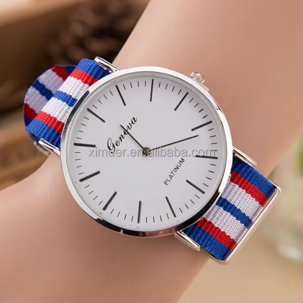 Popular braided geneva watches for women