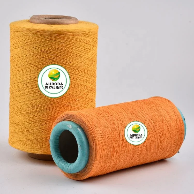 
NE 12/1 recycled cotton polyester towel yarn for weaving looms 