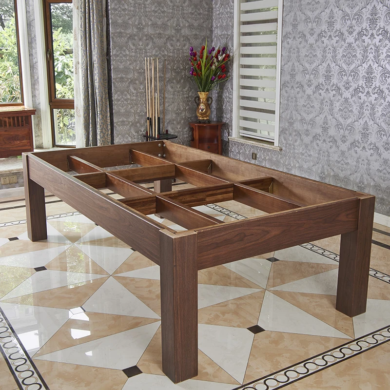 Factory price 9ft slate billiard pool tables with dining top for sale