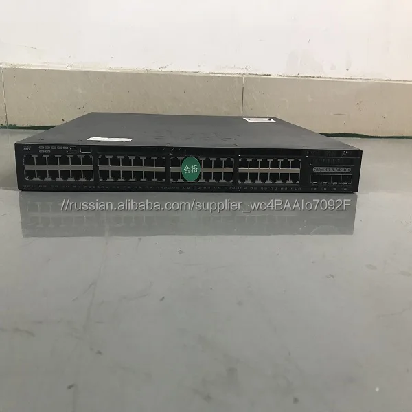 used switch WS-C3650-48PS-L10/100/1000 Mbps with 48 ports in stock
