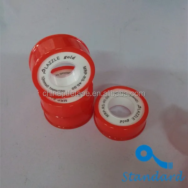 Hot selling waterproof seal tape pipe fitting 100% ptfe thread seal tape with transparent spool