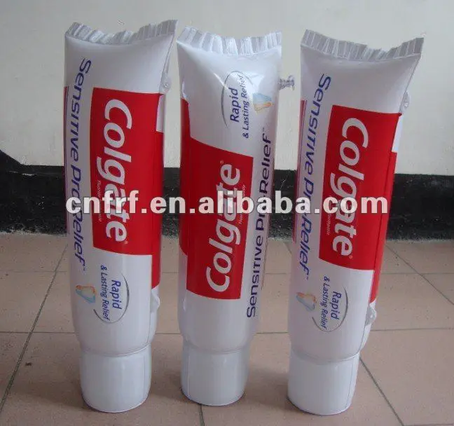 
PVC inflatable toothpaste for adverting 