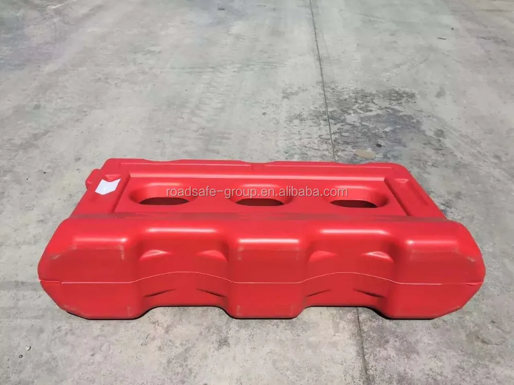 Factory Outlet Road Construction Plastic Fence Three Holes Plastic Traffic Water Barrier Use for Lane Separation