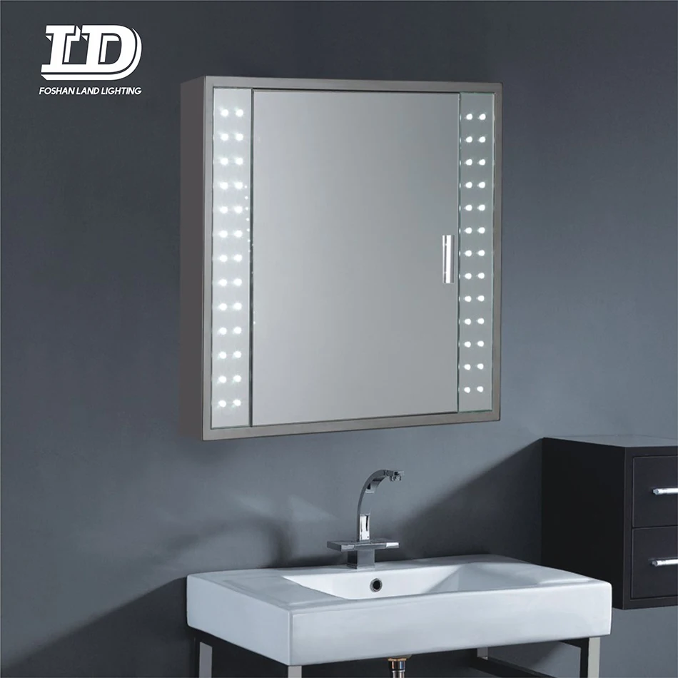 IP44 Illuminated bathroom LED mirror cabinet with IR sensor
