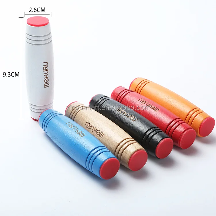 High quality amazing mokuru desktop flip toys hand fidget roller wooden toy