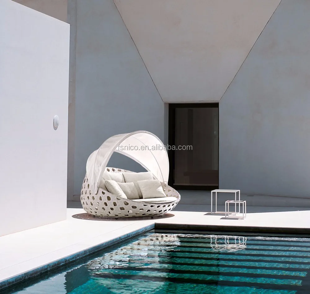 Cheap Special Design Outdoor Daybed Canopy Lying Bed Shade Daybed