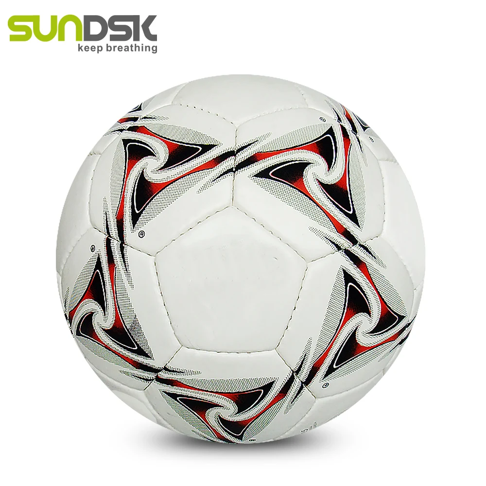 Высококачественный сшитый вручную футбольный мяч из искусственной кожи размер 5