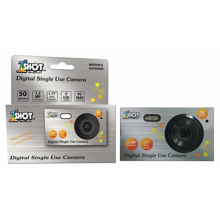 Private Label Design OEM Custom Cheap Price 1.77inch 1.3MP Digital Single Use Photo Camera
