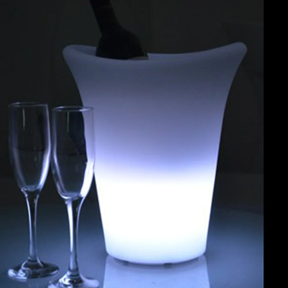 factory best price party wedding even led illuminated furniture led light up plastic beer bucket wine bucket cooler