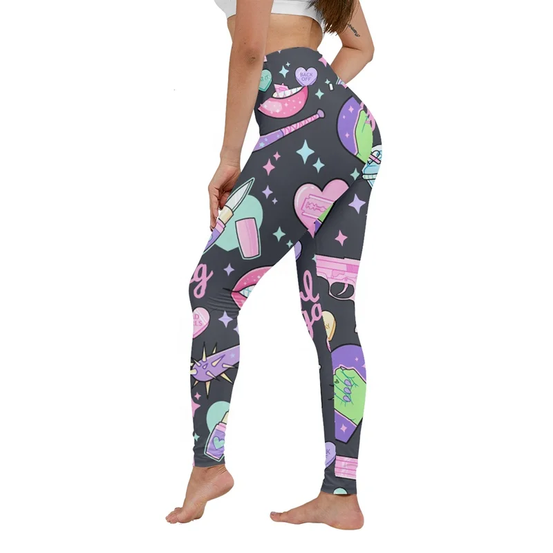 Woman Yoga Pants Wholesale Professional Apparel Manufacturers Active Wear Sweet Girl Running Sports Gym Leggings