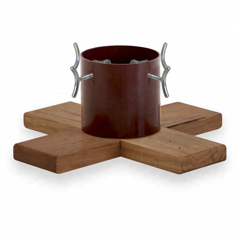 Большая деревянная подставка для рождественской елки, подходит для настоящей елки