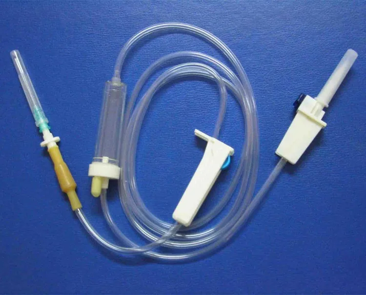 Medical and Disposable Sterilized Hypodermic IV Infusion Set with Luer Slip or Luer Lock on the Needle
