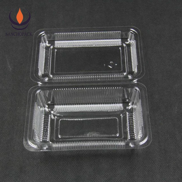 
Rectangular Transparent PET Blister Clamshell Packaging Fruits Box 