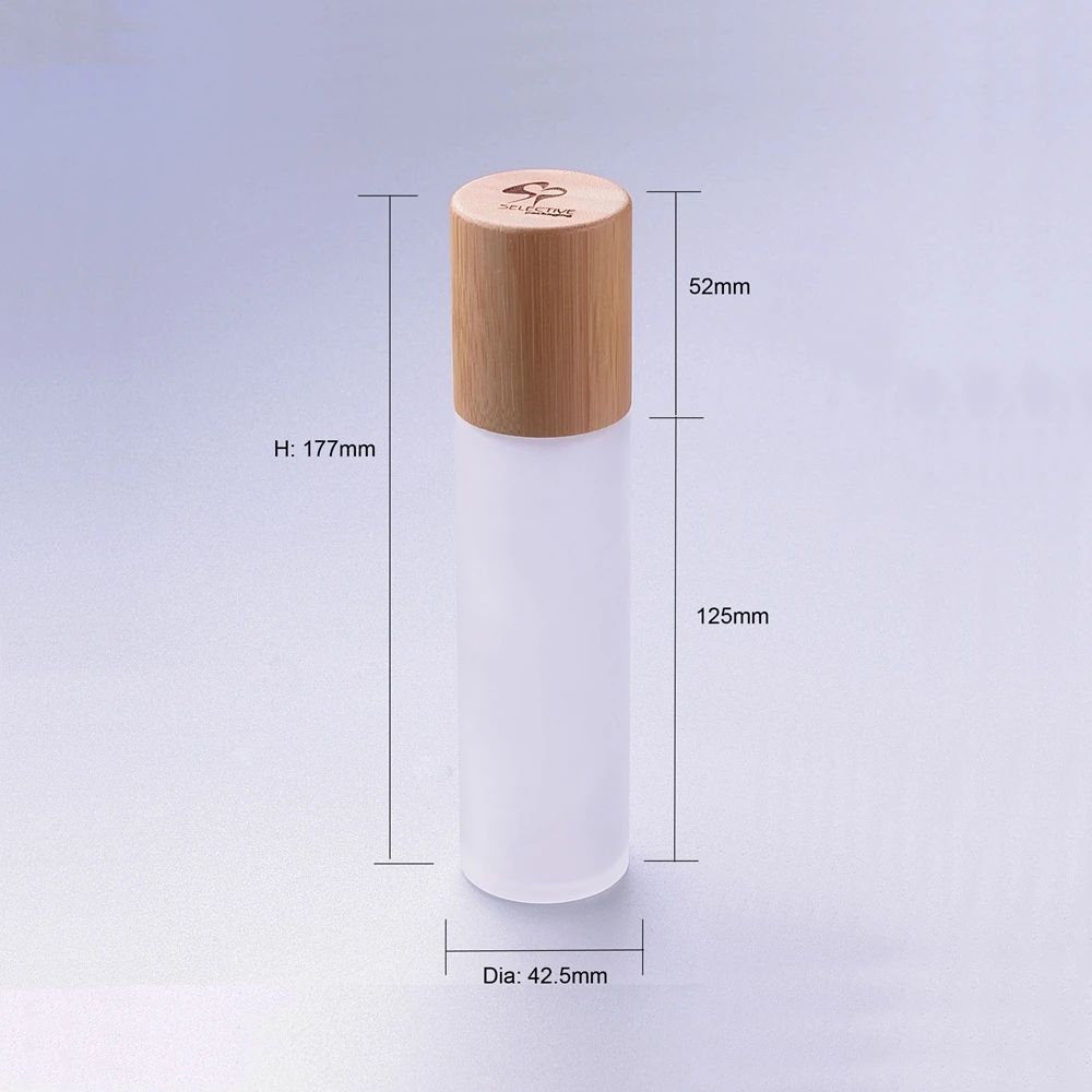 50ml 120ml China Alibaba cosmetic packaging Supplier frosted spray pump round glass bottle
