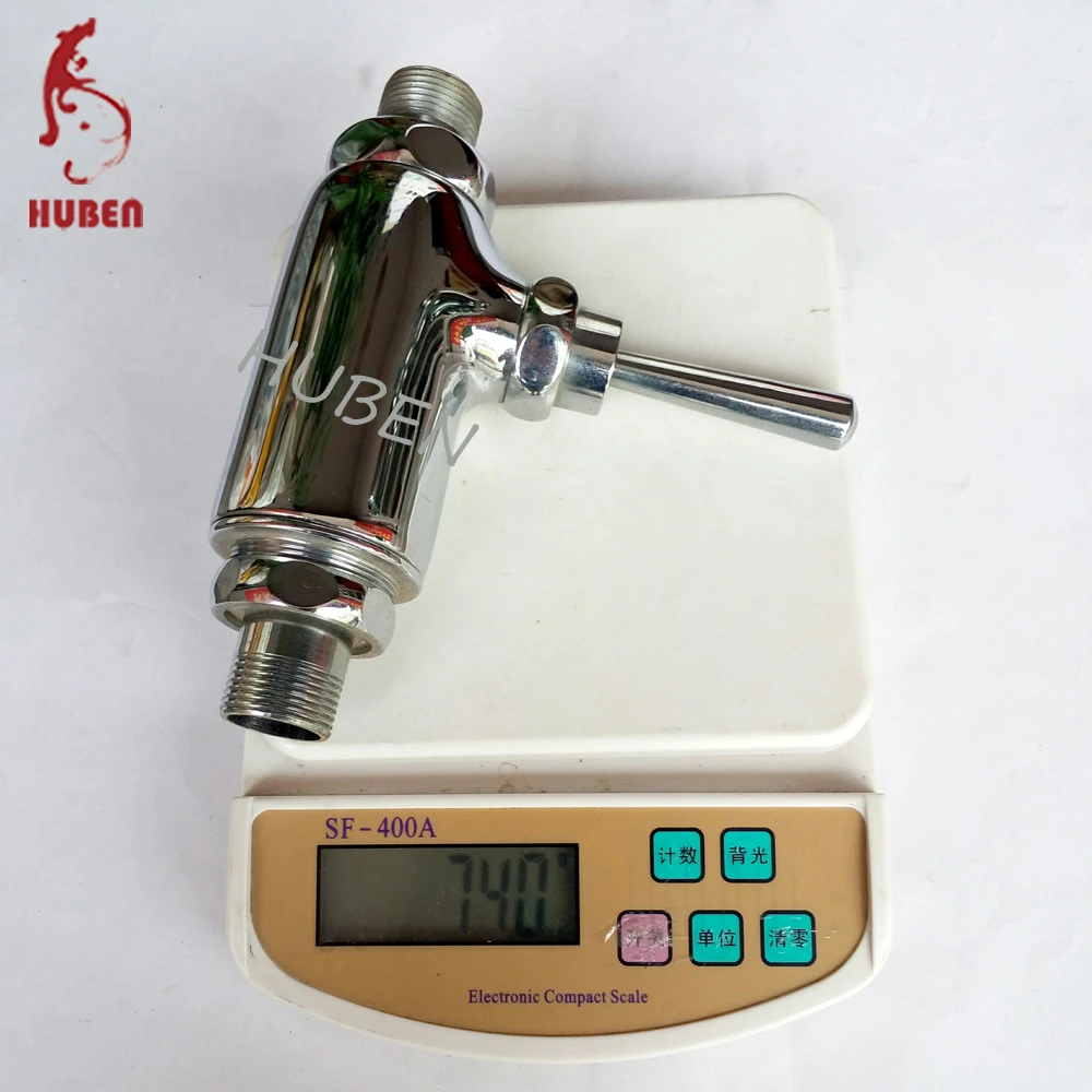 
Brass chrome standing manual foot flush valve toilet 