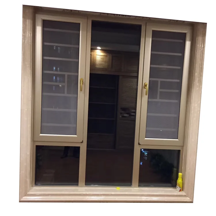 European style beautiful home window design opening 180 degree aluminum casement windows