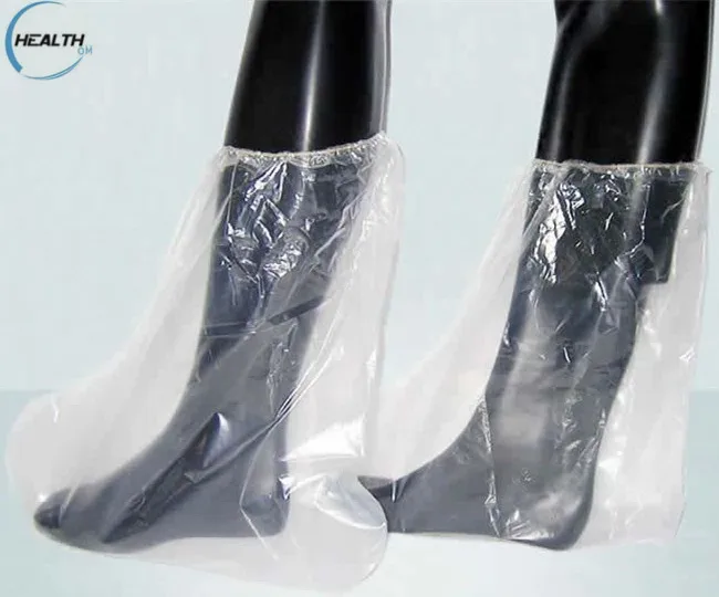 Регулируемый одноразовый защитный чехол для ботинка из полиэтилена