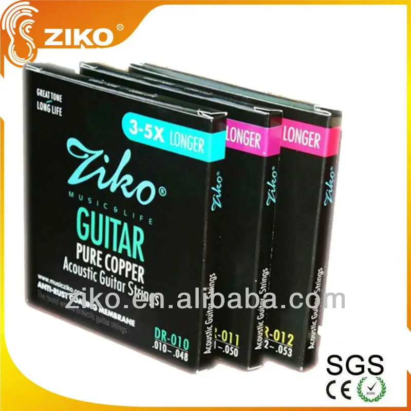 custom guitar string and plastic colored drumsticks