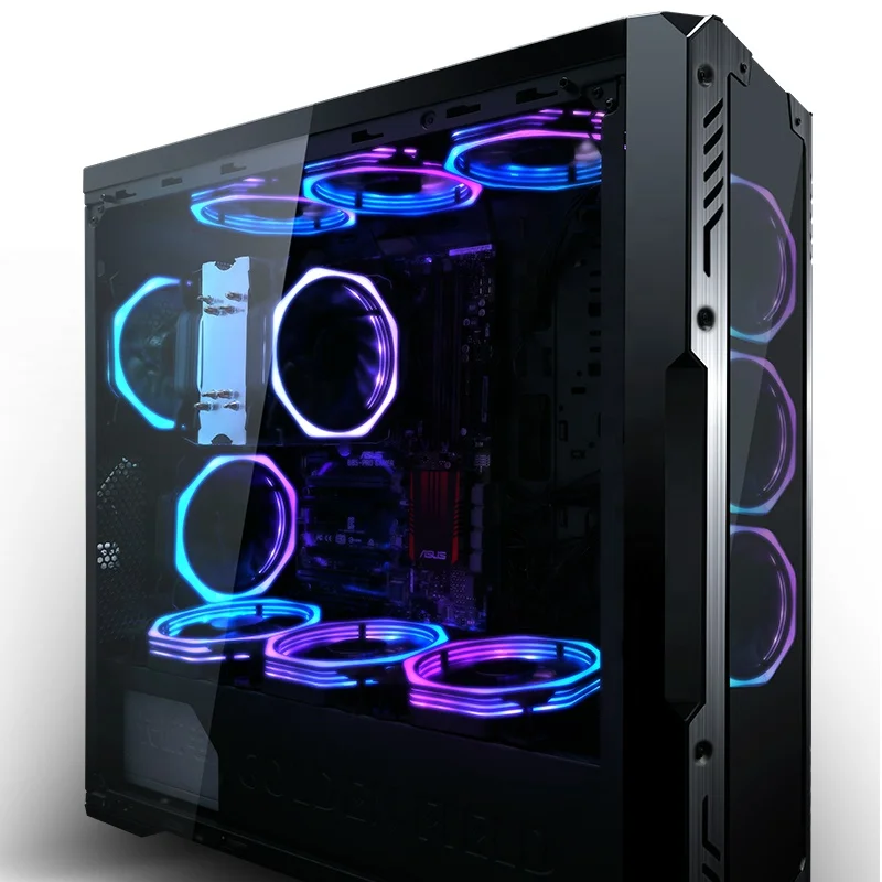RGB cooling fan for computer case computer LED RGB fan RGB rign fan