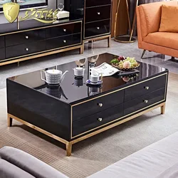 Luxury Tv stand Black and White TV unit Luxury Led Tv table
