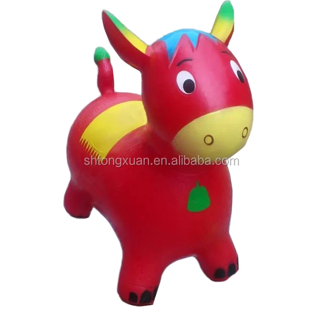 Inflatable Jumping Animal Plastic Toy