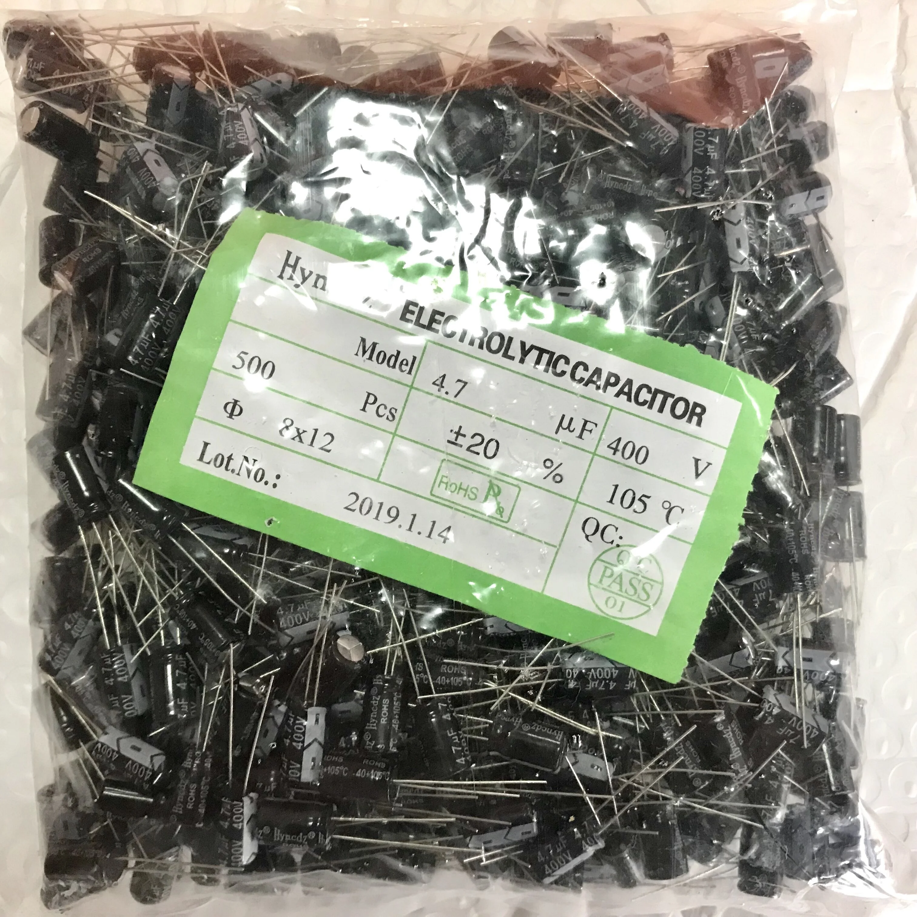 4.7UF 400V 8x12 Aluminum Electrolytic Capacitor