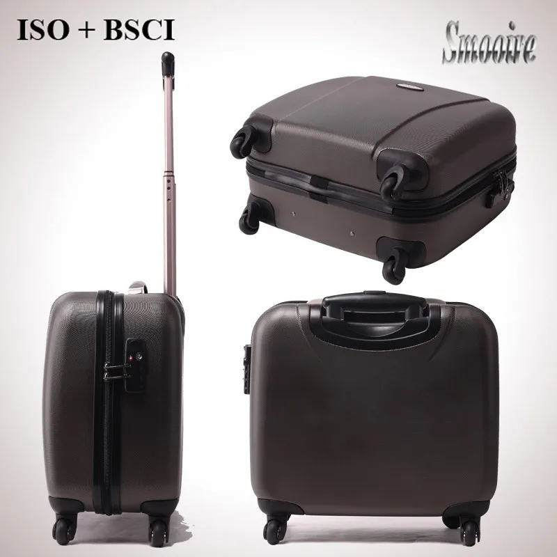 15 inch business style 100% PC polycarbonate trolley computer bag